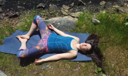 reclined goddess yoga pose